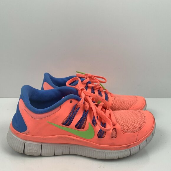 Nike Free 5.0 Shoes Womens Size 7 Atomic Pink Flash Lime Running - Picture 3 of 6